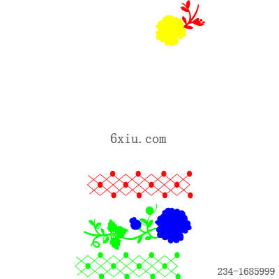svg矢量绣花图下载
