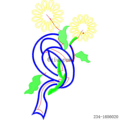 svg矢量绣花图下载