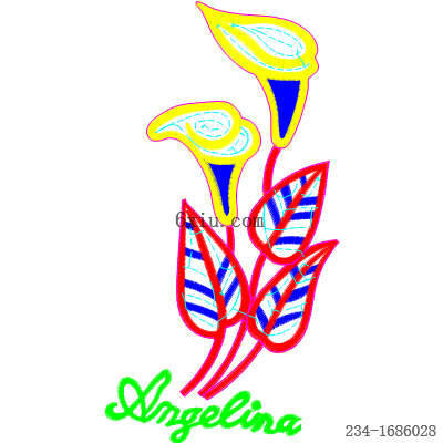 svg矢量绣花图下载