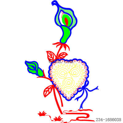 svg矢量绣花图下载