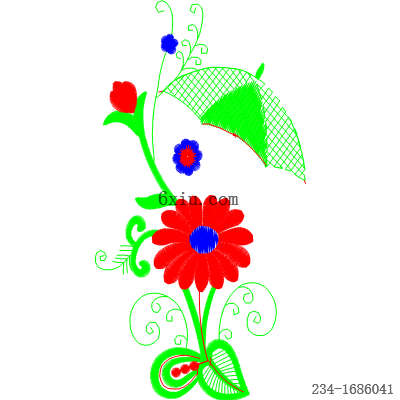 svg矢量绣花图下载