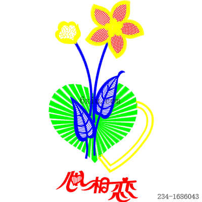 svg矢量绣花图下载
