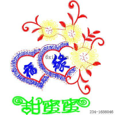 svg矢量绣花图下载