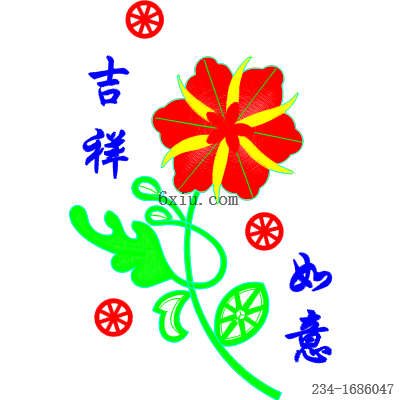 svg矢量绣花图下载
