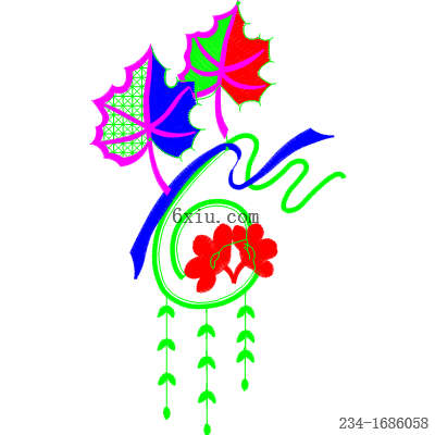 svg矢量绣花图下载