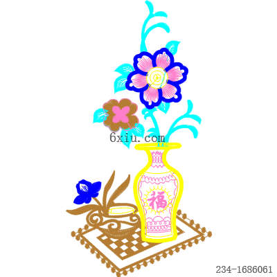 svg矢量绣花图下载