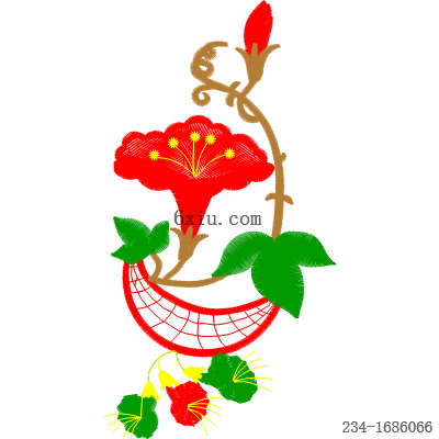 svg矢量绣花图下载