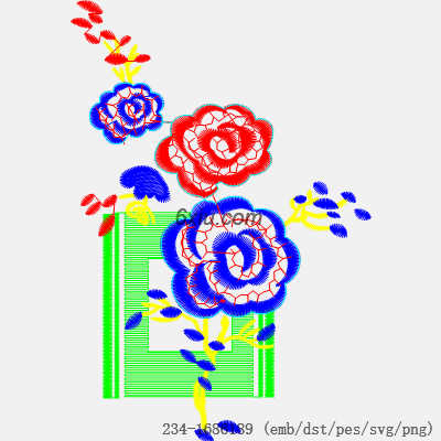 svg矢量绣花图下载
