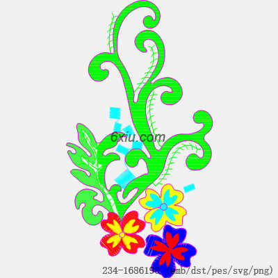 svg矢量绣花图下载