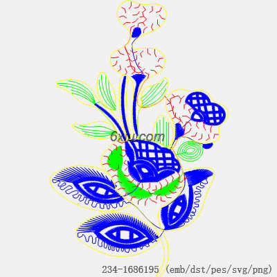 svg矢量绣花图下载