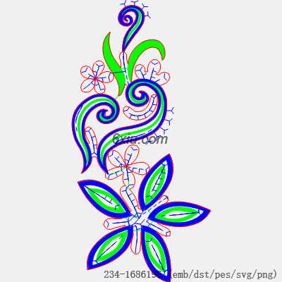 svg矢量绣花图下载