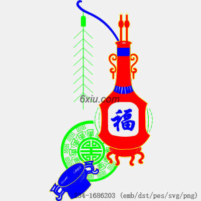 svg矢量绣花图下载