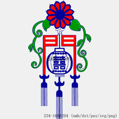 svg矢量绣花图下载