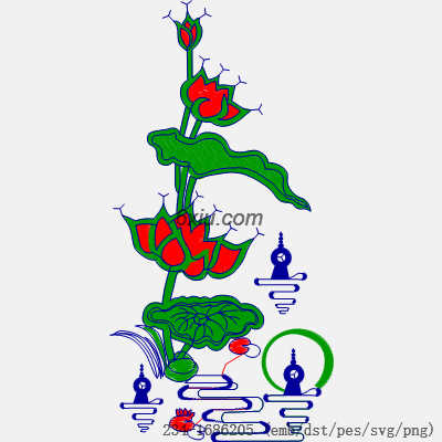 svg矢量绣花图下载