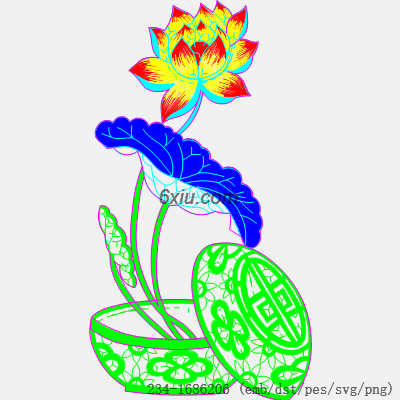 svg矢量绣花图下载