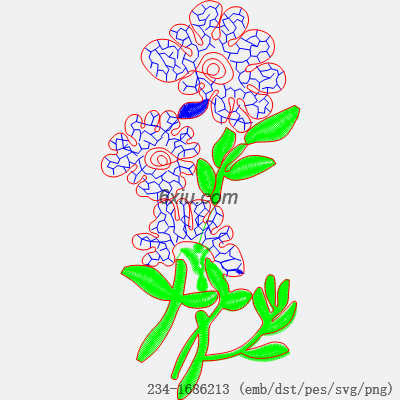 svg矢量绣花图下载