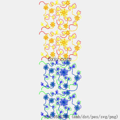 svg矢量绣花图下载