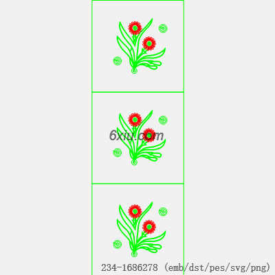 svg矢量绣花图下载