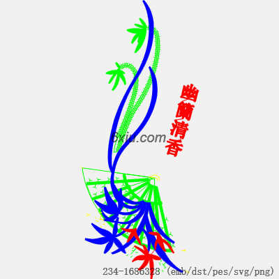 svg矢量绣花图下载