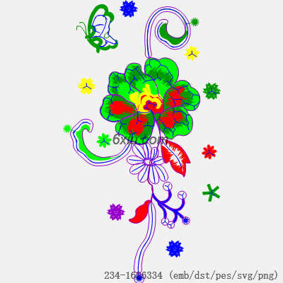 svg矢量绣花图下载