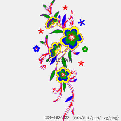 svg矢量绣花图下载