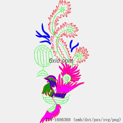 svg矢量绣花图下载