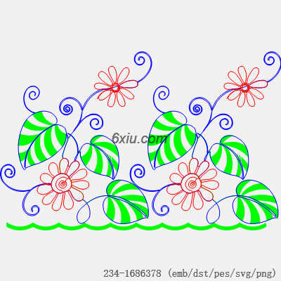 svg矢量绣花图下载