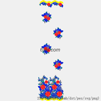 svg矢量绣花图下载