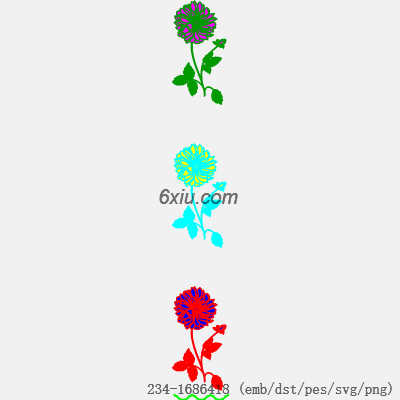 svg矢量绣花图下载