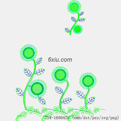 svg矢量绣花图下载