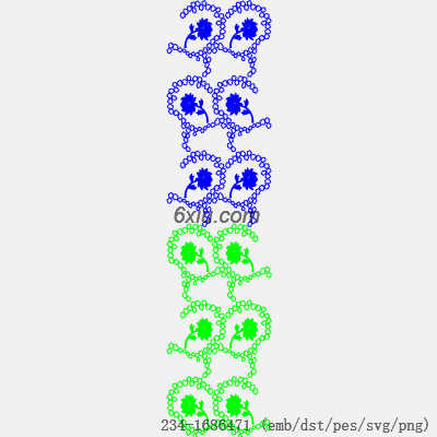 svg矢量绣花图下载