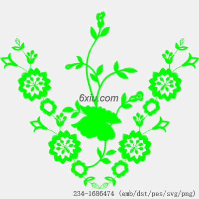 svg矢量绣花图下载