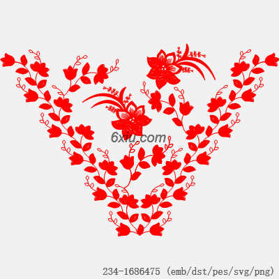 svg矢量绣花图下载