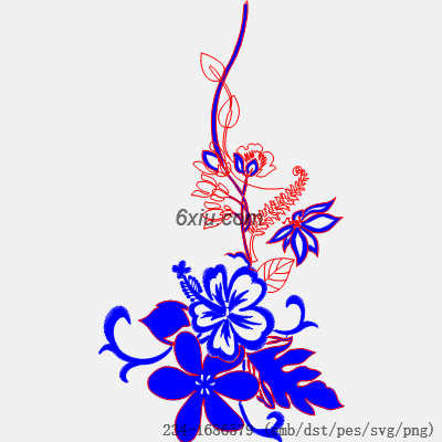 svg矢量绣花图下载