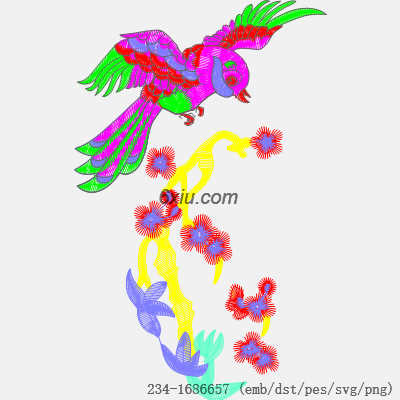 svg矢量绣花图下载