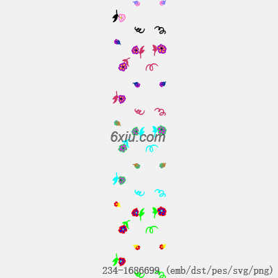 svg矢量绣花图下载