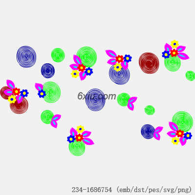 svg矢量绣花图下载
