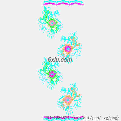 svg矢量绣花图下载