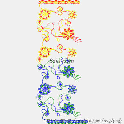 svg矢量绣花图下载