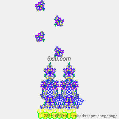 svg矢量绣花图下载