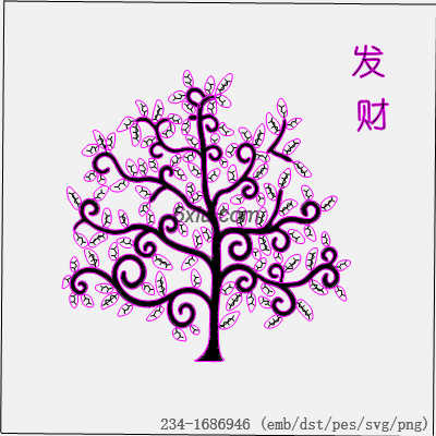 svg矢量绣花图下载