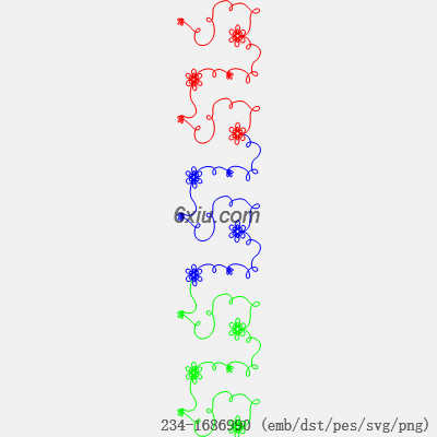 svg矢量绣花图下载