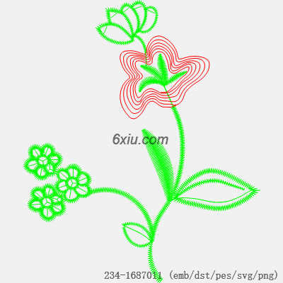 svg矢量绣花图下载