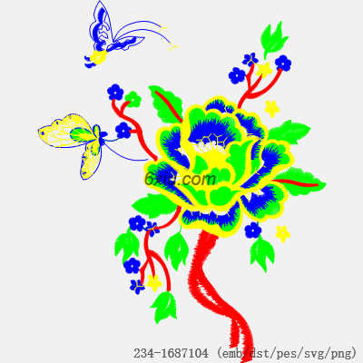 svg矢量绣花图下载