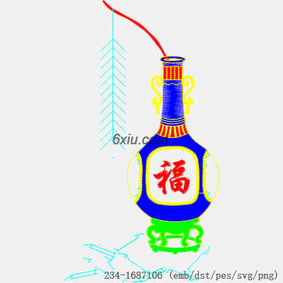 svg矢量绣花图下载
