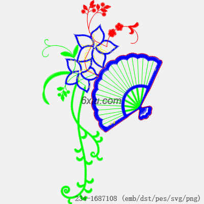 svg矢量绣花图下载