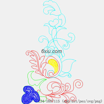 svg矢量绣花图下载