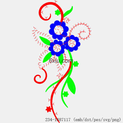 svg矢量绣花图下载