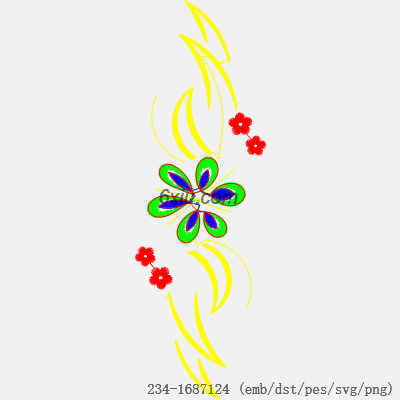svg矢量绣花图下载