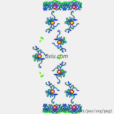 svg矢量绣花图下载
